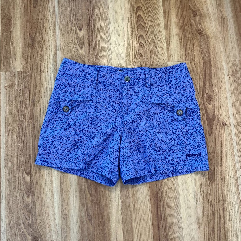 Marmot Woman's Purple Delaney UPF 40+ Shorts Sz 10